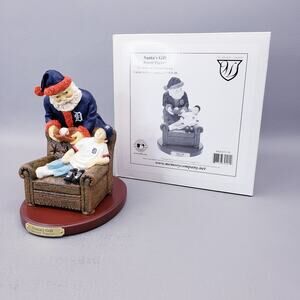 Detroit Tigers Santa's Gift Figurine Memory Company 2001 Limited Rare NIB